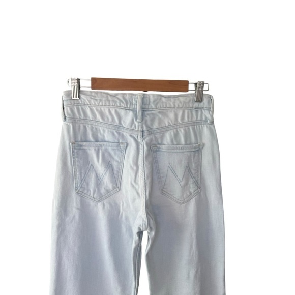 MOTHER - Pixie Tomcat Ankle Exposed Button Fly Light Washed Jeans Sz 25 - Picture 7 of 9